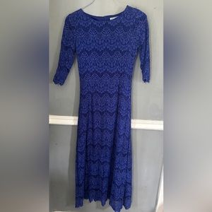 Lace dress dark blue